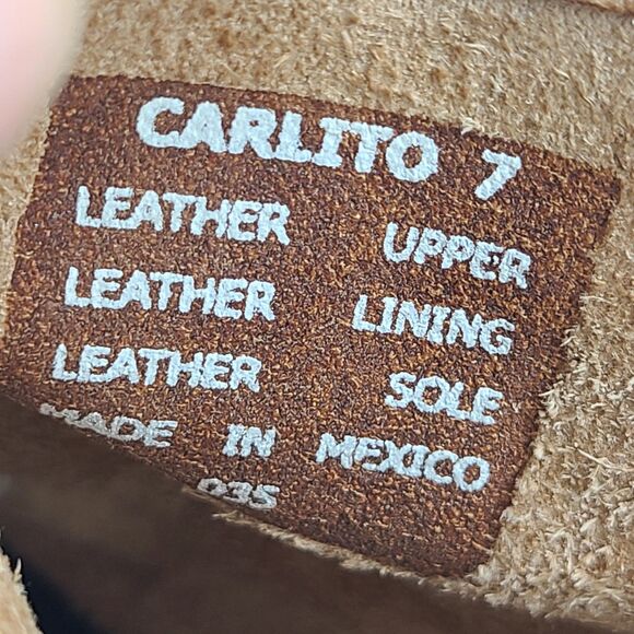 Freebird Carlito Boots Women Sz 7 Tan Distressed Leather Moto Biker Heel Zipper - Picture 7 of 12